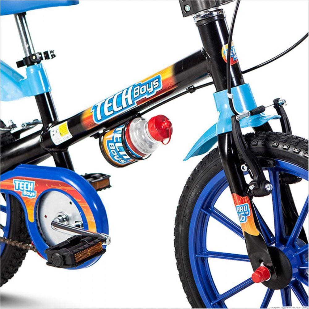 Bicicleta Infantil Para Menino Aro 16 Tech Boys Nathor