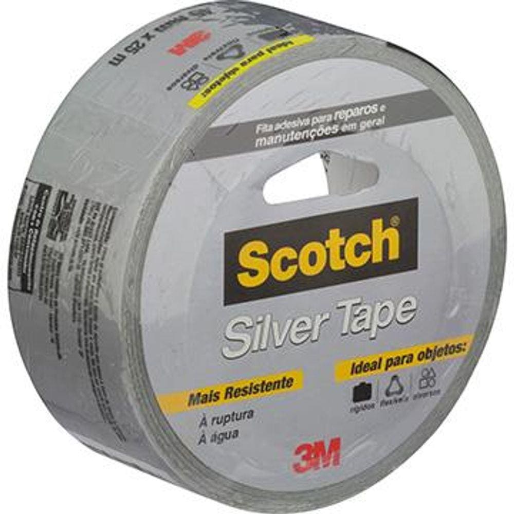 Fita Silver Tape 3m Scotch 45mm x 25m