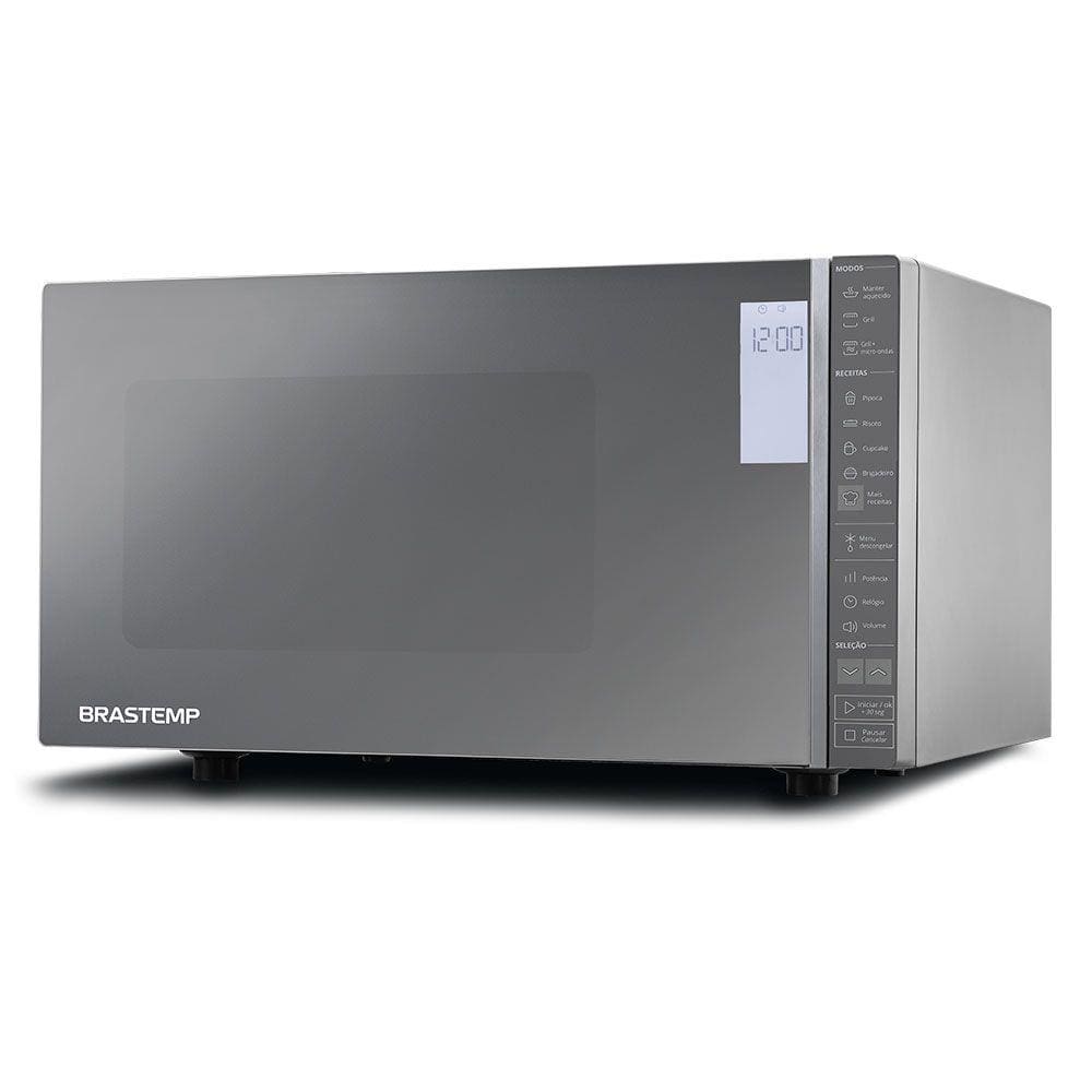 Micro-ondas 32 Litros Brastemp BMG45AR Prata Espelhado 110V