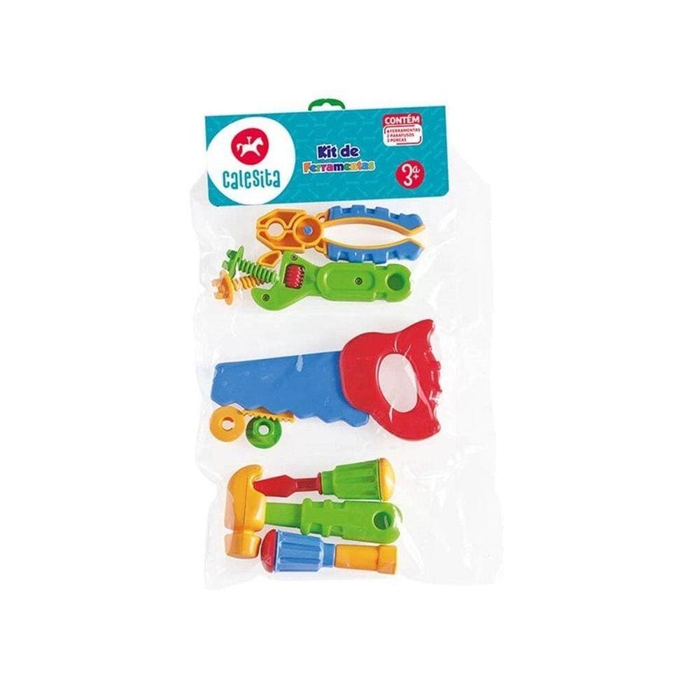 Kit De Ferramentas Infantil 10 Peças - Calesita 458