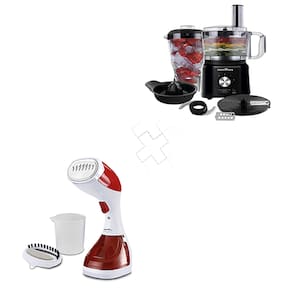 Passadeira a Vapor Portátil Britânia Vaporizador BVP02V + Multiprocessador Britânia BMP900BP - 110V