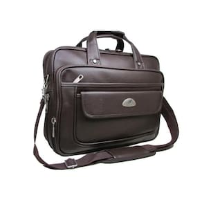 Pasta Couro Executiva Masculina Notebook Kvn 898 Marrom