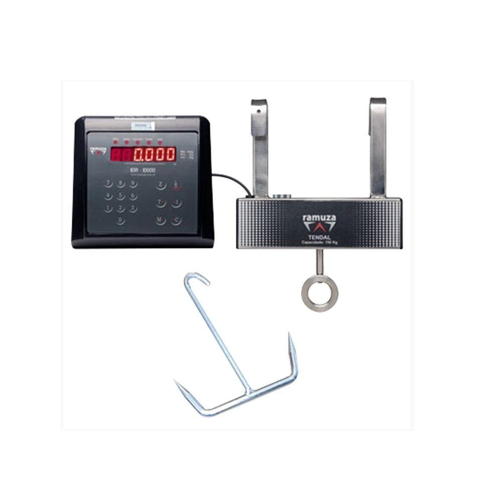 Balança Açougueiro Digtal 150kg/50g Inox Com Bateria Tendal Ramuza