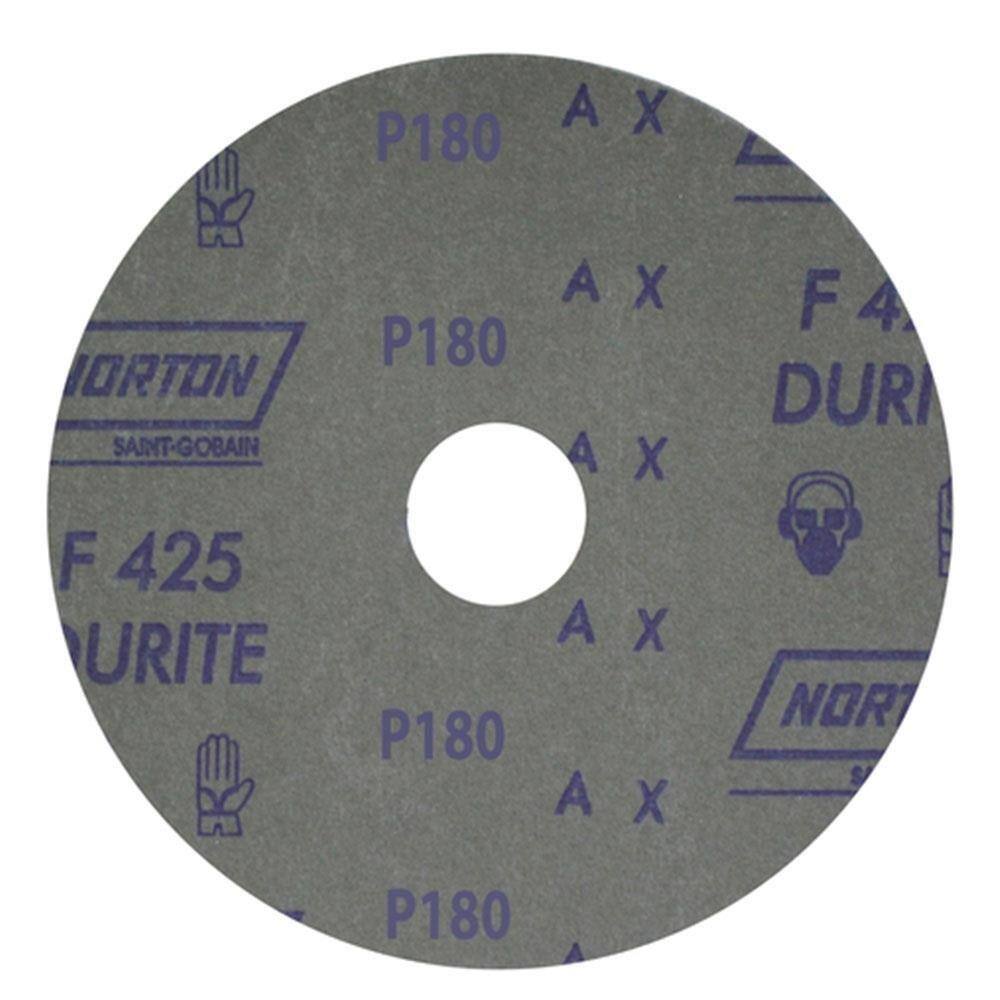Disco Lixa Norton F425 G180 7P 180mm 10X1 - Embalagem com 10 Unidades