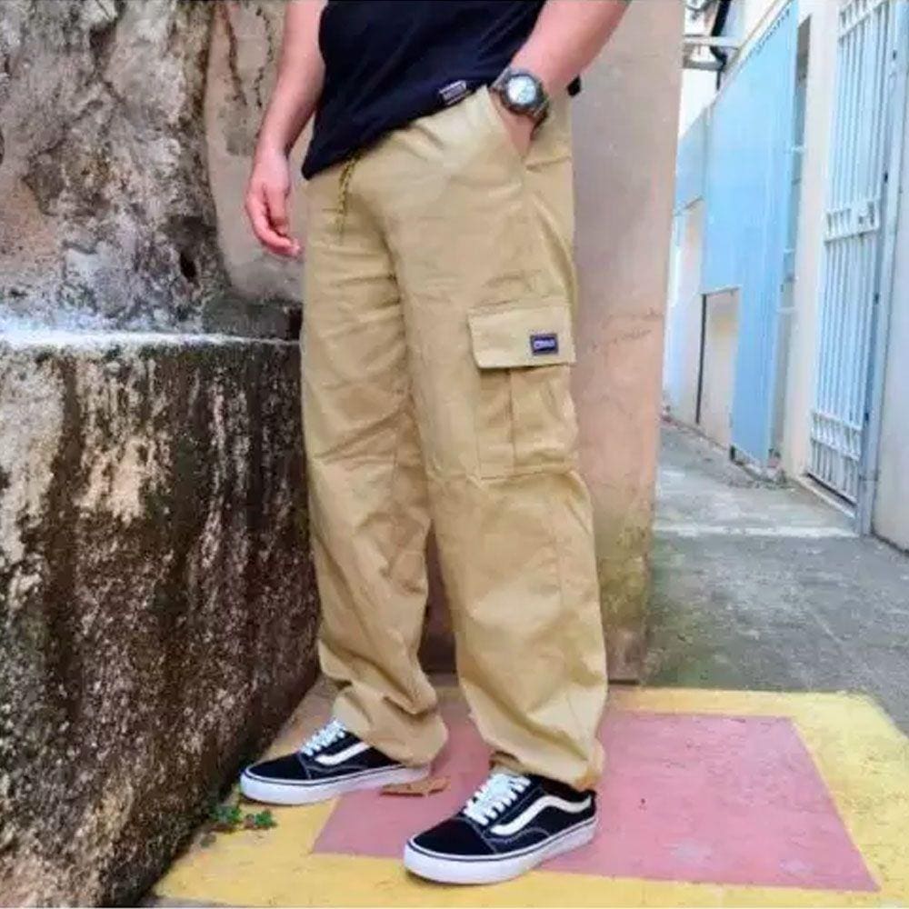 Calça Brack Regular Cargo Action - Bege
