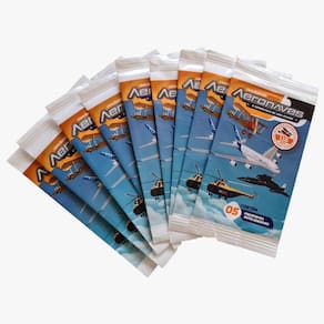 Kit De Figurinhas Da Aviaçãc - 50 Figurinhas (10 Pacotes)
