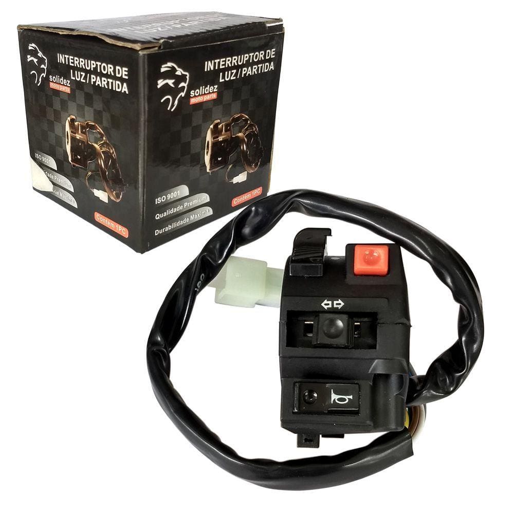Interruptor de LUZ Honda Titan 2000 KS a 2004 9 Fios (solidez)