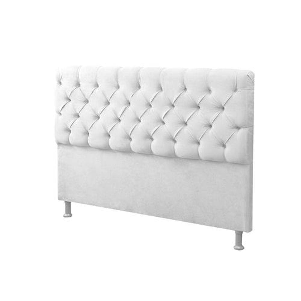 Cabeceira Casal 140cm Para Cama Box Sofia Branco