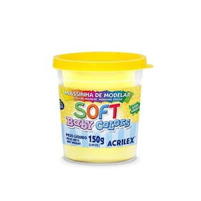 Massa De Modelar Soft Baby Colors Amarelo Bebê 150G Acrilex