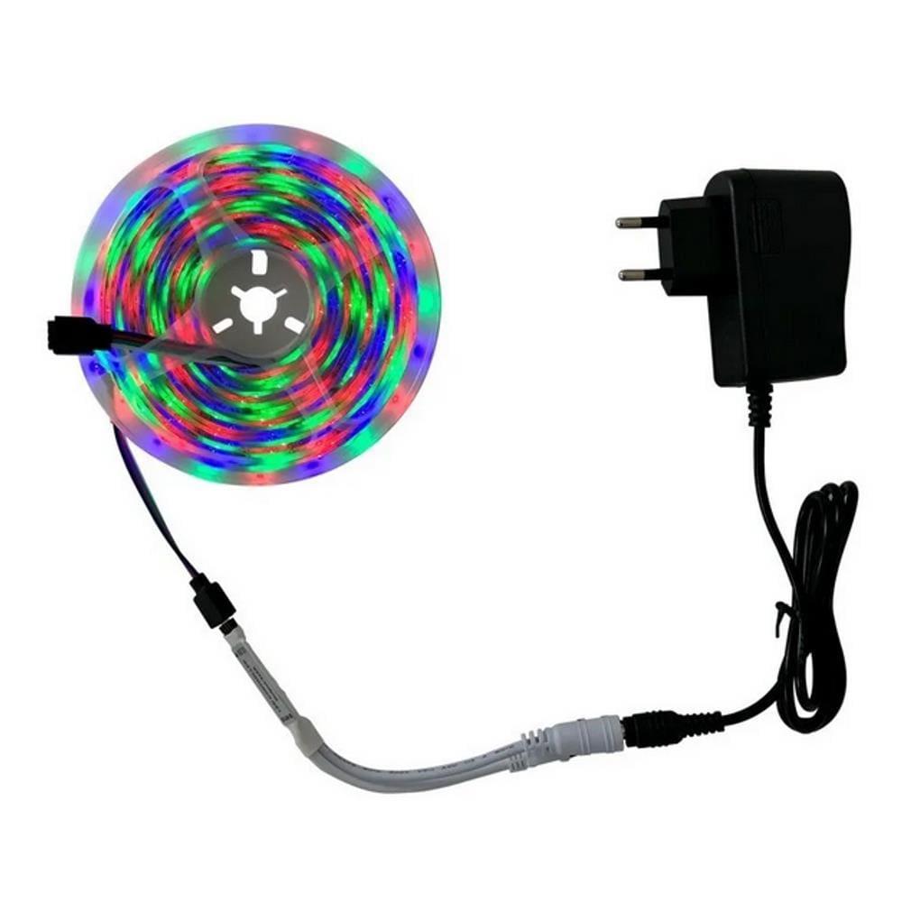Fita Led RGB 5m 16 Cores + Fonte + Controle
