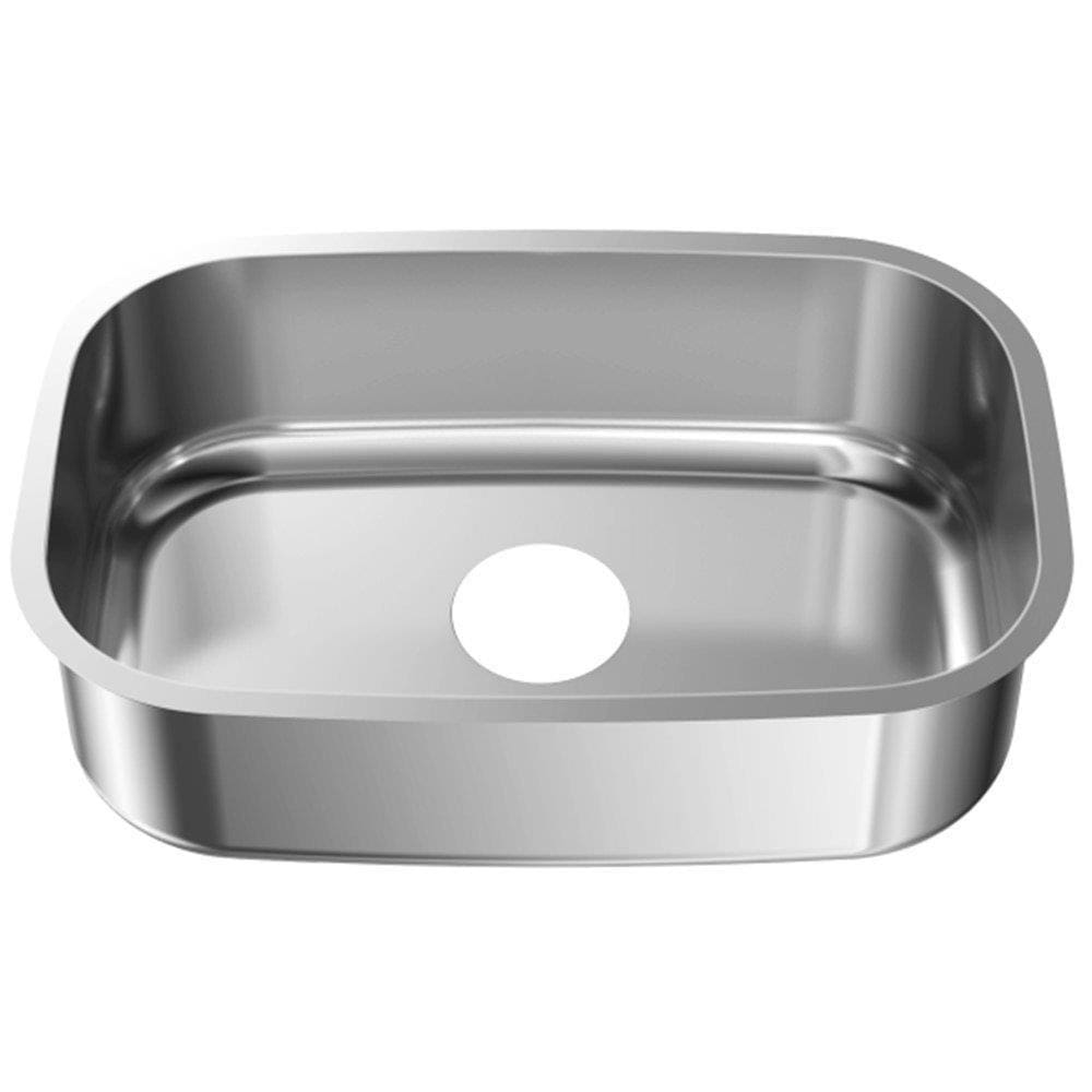 Cuba Retangular Ghel Plus Inox N1 460 x 300 x 170mm Aço 430 sem Válvula Polida Embalagem com 3 Unidades