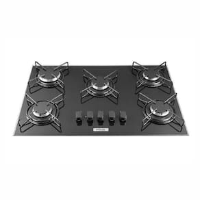 Cooktop a Gás 5 Bocas Stelar Bivolt Preto