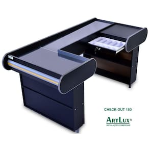 Check Out Artlux Dark Preto 180 Corredor Padrão Inox Fx Am