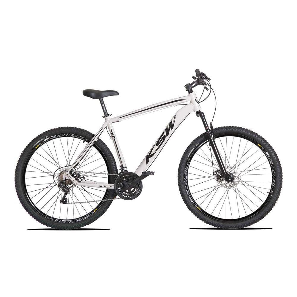 Bicicleta Ksw Xlt Disc M T15 Aro 29 Susp. Dianteira 21 Marchas - Branco/preto