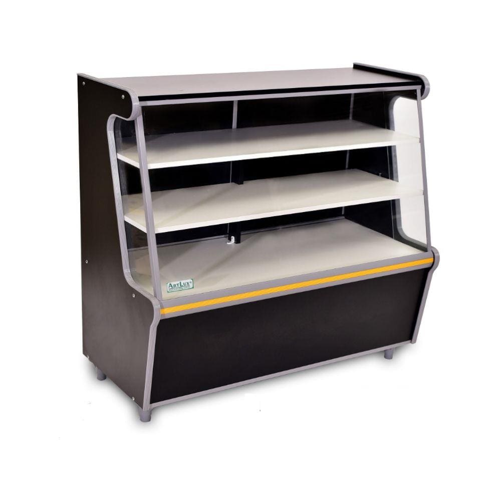 Balcão Vitrine Seco 100 Artlux Dark Preto Faixa Am