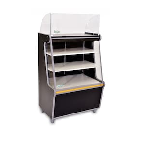 Vitrine Caixa Seco 70 Artlux Dark Preto Faixa Am