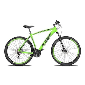 Bicicleta Aro 29 KSW XLT 21v Shimano Tourney Verde Neon com Preto 21