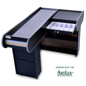 Check Out Artlux Dark Preto 140 Corredor Padrão Inox Fx Am