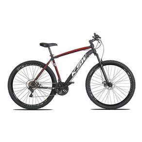 Bicicleta Aro 29 KSW XLT 21v Shimano Tourney Preto com Branco e Vermelho 15