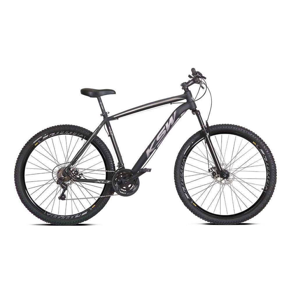 Bicicleta Aro 29 KSW XLT 21v Shimano Tourney Preto com Prata 17