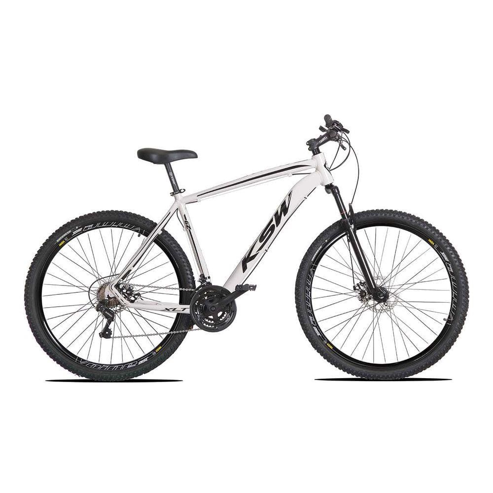 Bicicleta Aro 29 KSW XLT 21v Shimano Tourney Branco com Preto 17