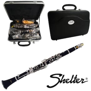 Clarinete Shelter Sib 17 Chaves com Estojo e Boquilha SFT6402E