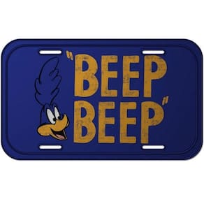 Placa Decorativa de Alumínio Papa Léguas Beep Beep - 15x30