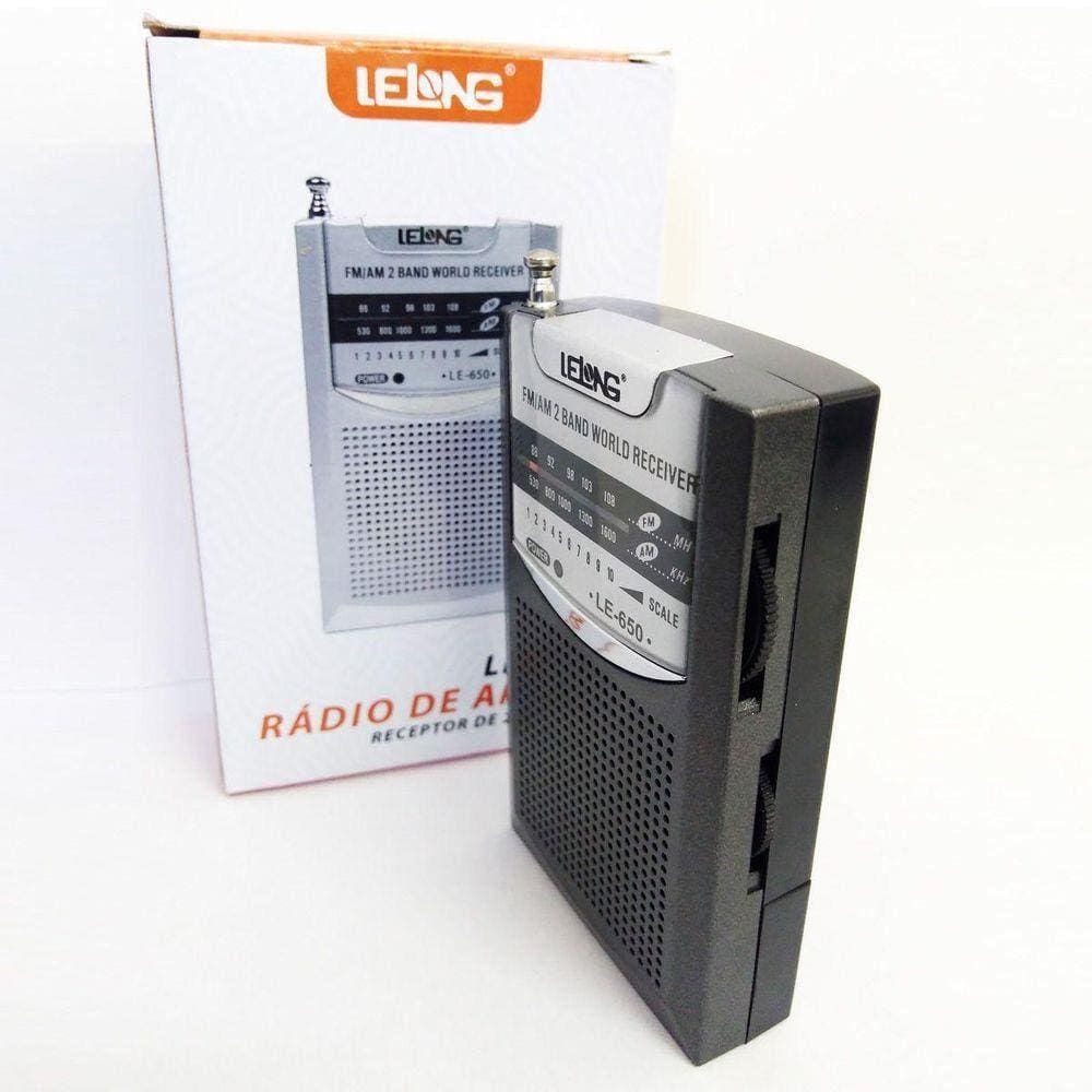 Mini Rádio Portátil Am/Fm Lelong Le-650