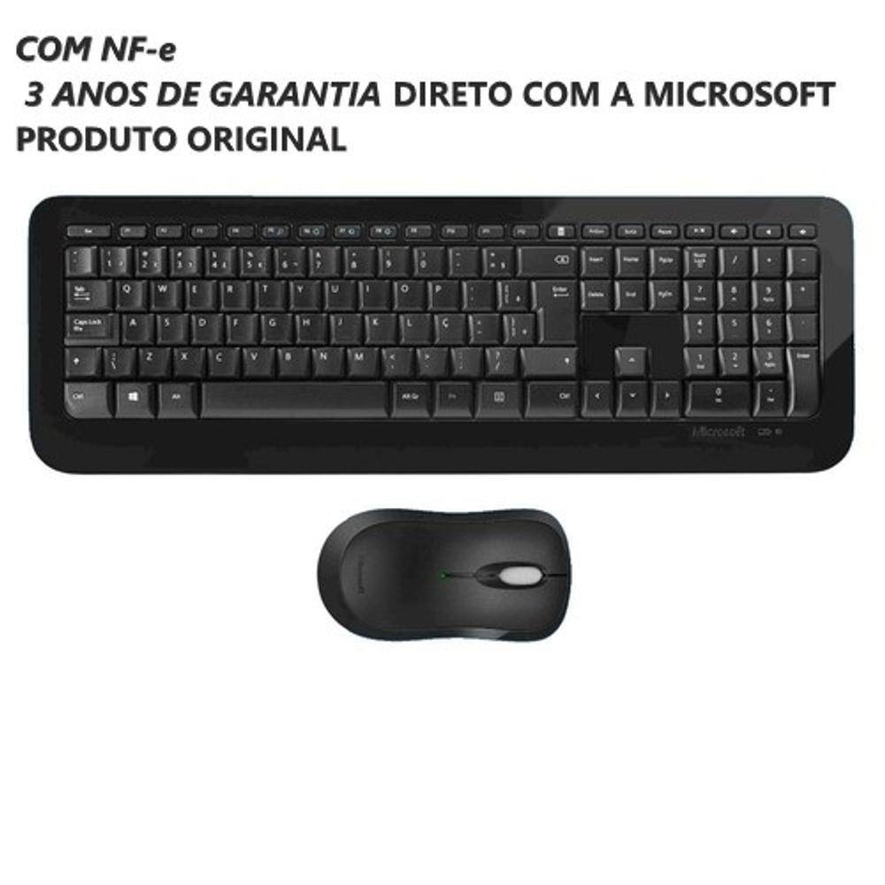 Teclado e Mouse Microsoft Wired Desktop 600 Multimídia ABNT2