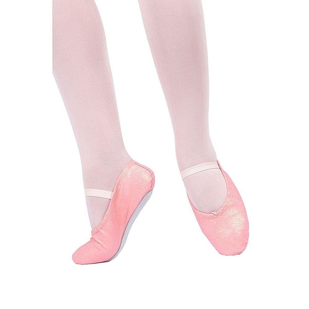 Sapatilha Só Dança Meia Ponta Com Glitter Para Ballet Adulto
