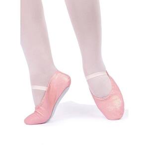 Sapatilha Só Dança Meia Ponta Com Glitter Para Ballet Infantil