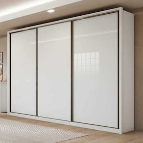 Guarda Roupa Casal Spazio Móveis Lopas - Branco - ByMobille