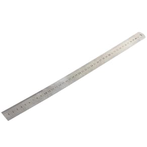 Régua Metal Inoxidável Marcação De Baixo Relevo Uso Escolar Escritório Engenheiro Profissional 40 cm