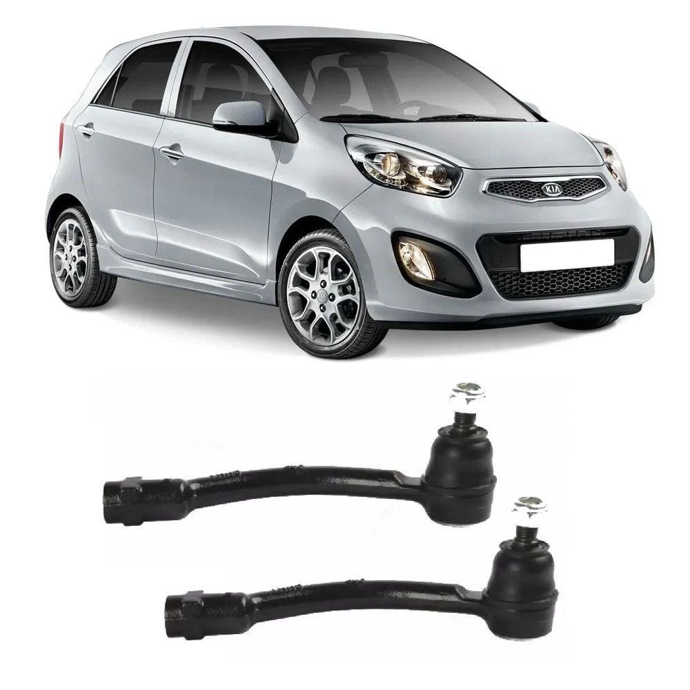 Terminal de Direção Kia Picanto Dianteiro 2012 Até 2018 Flex Automotive - O Par