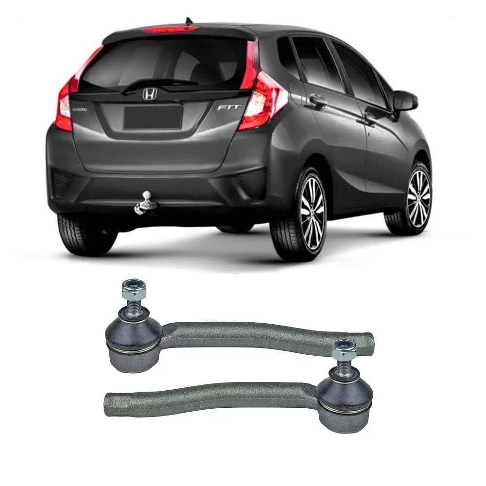 Terminal de Direção Honda New Fit Dianteiro 2008 Até 2013 Flex Automotive O Par