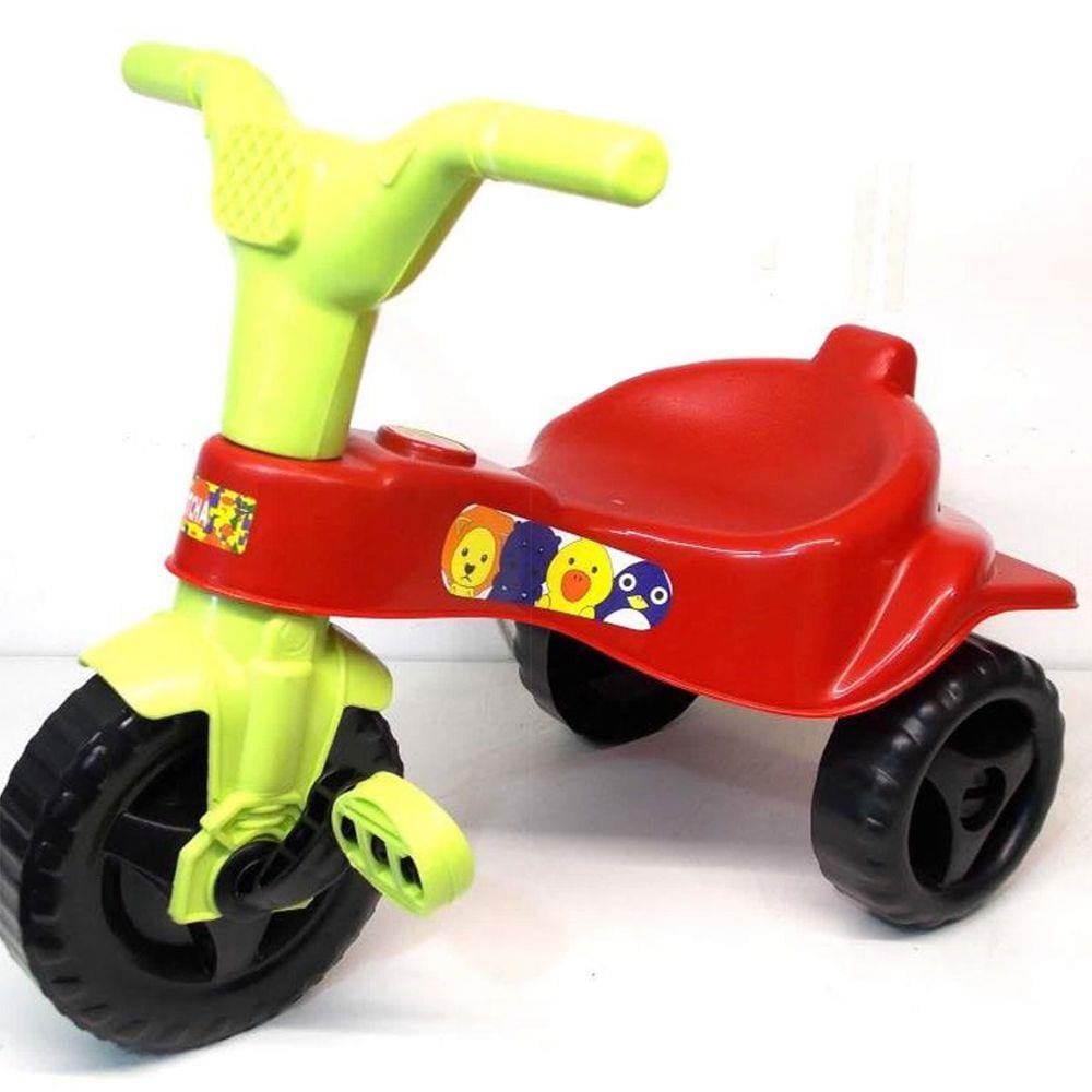 Motoca Infantil Triciclo Fast Azul com Empurrador e Proteção Pais