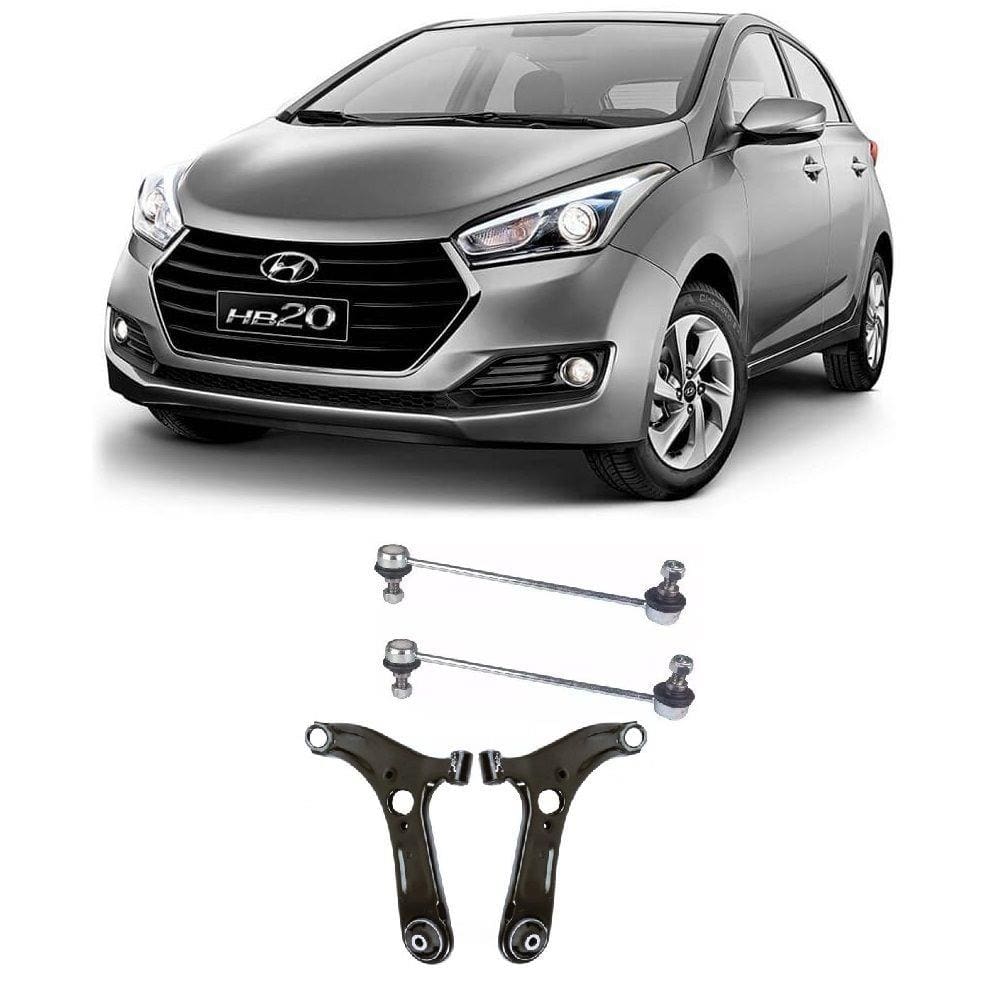 Bandeja + Bieleta Hyundai Hb20 CLimitador Dianteira 2016 Até 2019 O Par