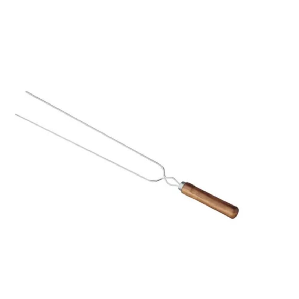 Espeto Alumínio Simples Para Churrasco 80cm Mor