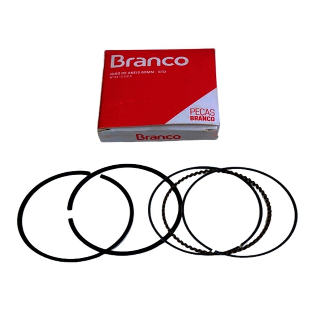 Jogo Aneis 68MM STD B4T 5,5/6,5 CV Branco 90300930