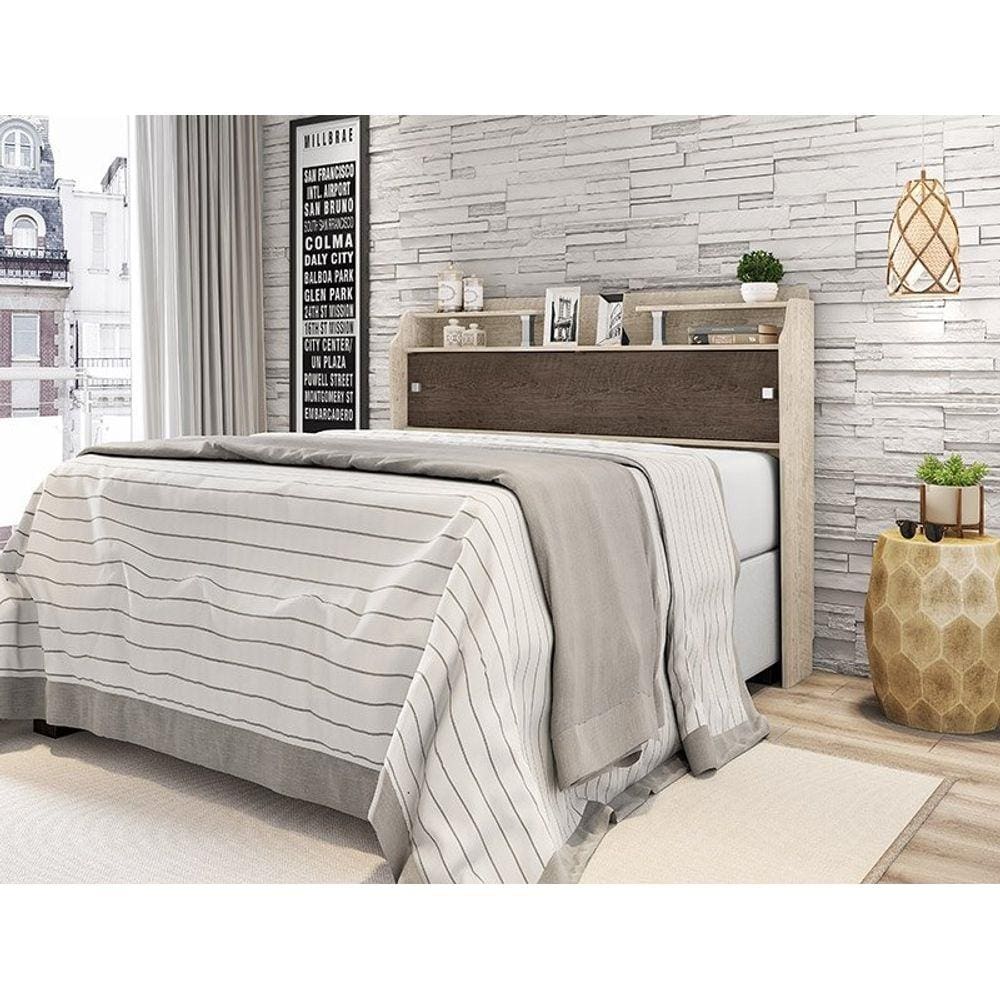 Cabeceira box Elisa Amarula - Framar Móveis