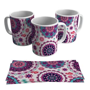 Caneca Mandala Indiana Colorida 325ml