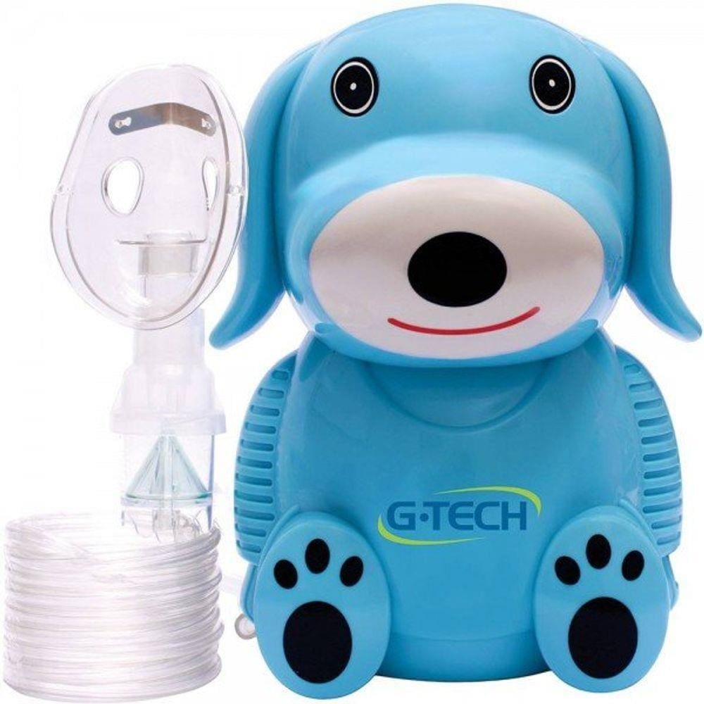 Inalador Nebulizador Infantil Nebdog Azul - Bivolt