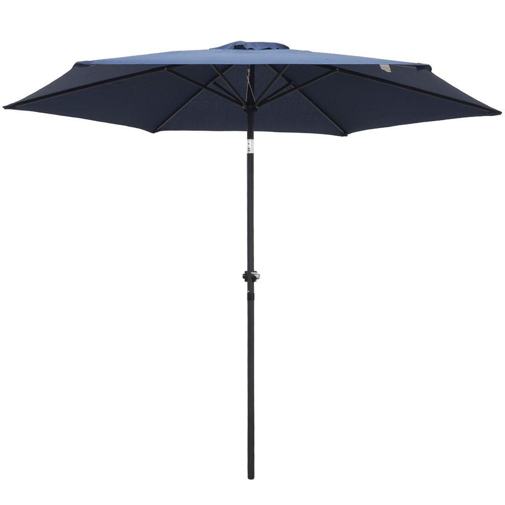 Ombrelone Central Articulado de Alumínio 2,70m com Manivela e Capa Importway IWOBCAC-270