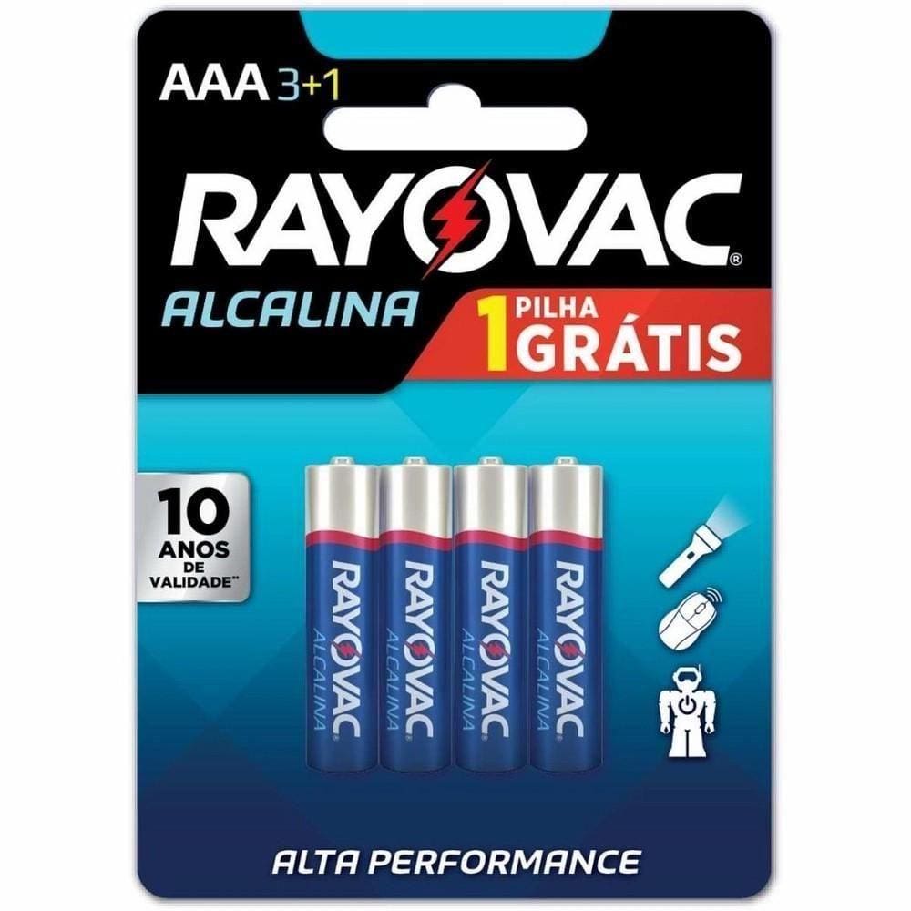 Pilha Alcalina Aaa com 4