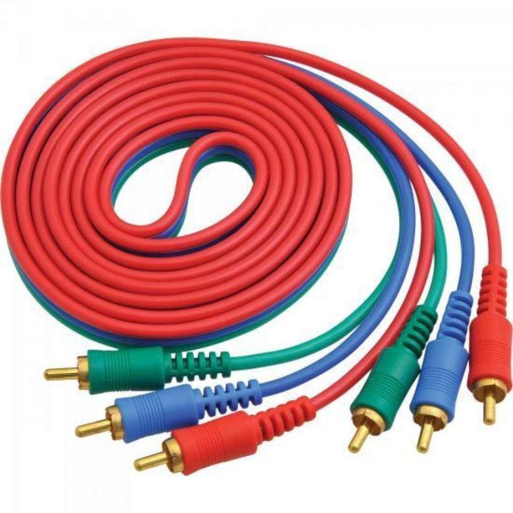 Cabo Video Componente 3rca Macho X 3rca Macho 5m Storm