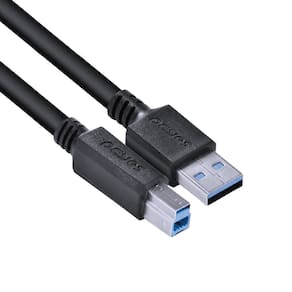 Cabo Impressora e Hd Externo Usb A 3.0 Macho para Usb B 3.0