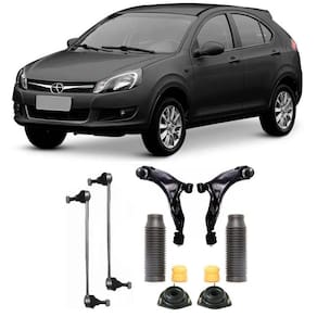 Bandeja + Bieleta + Kit Batente JAC J3 Dianteiro 2009 Até 2012 O Par