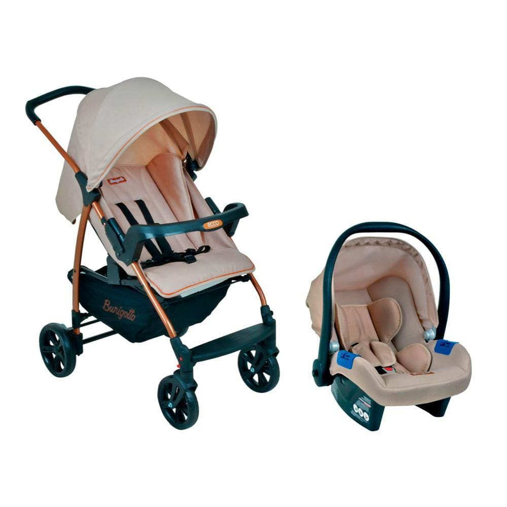 Carrinho De Bebê Burigotto Travel System Ecco-Mon Amour Ixcj4020pr45