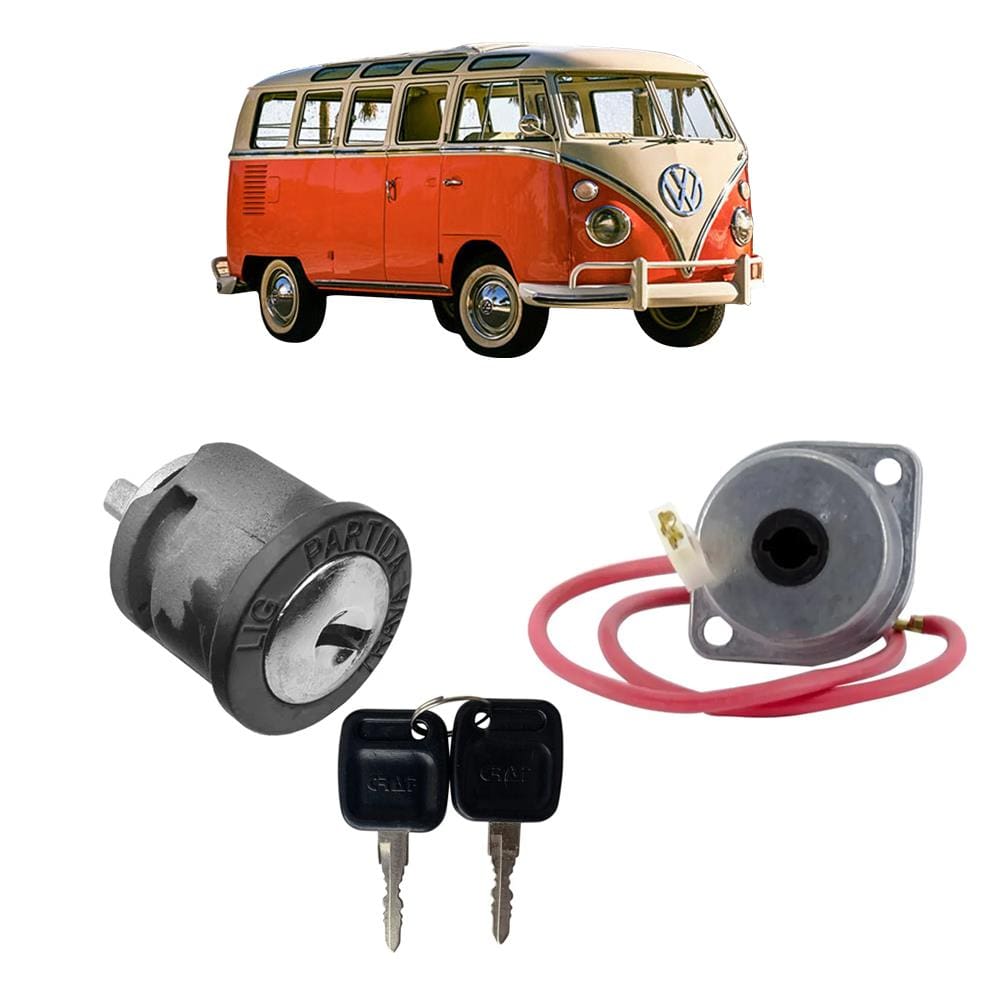 Kit Cilindro Ignição Chave Comutador Elétrico Kombi 53 A 75