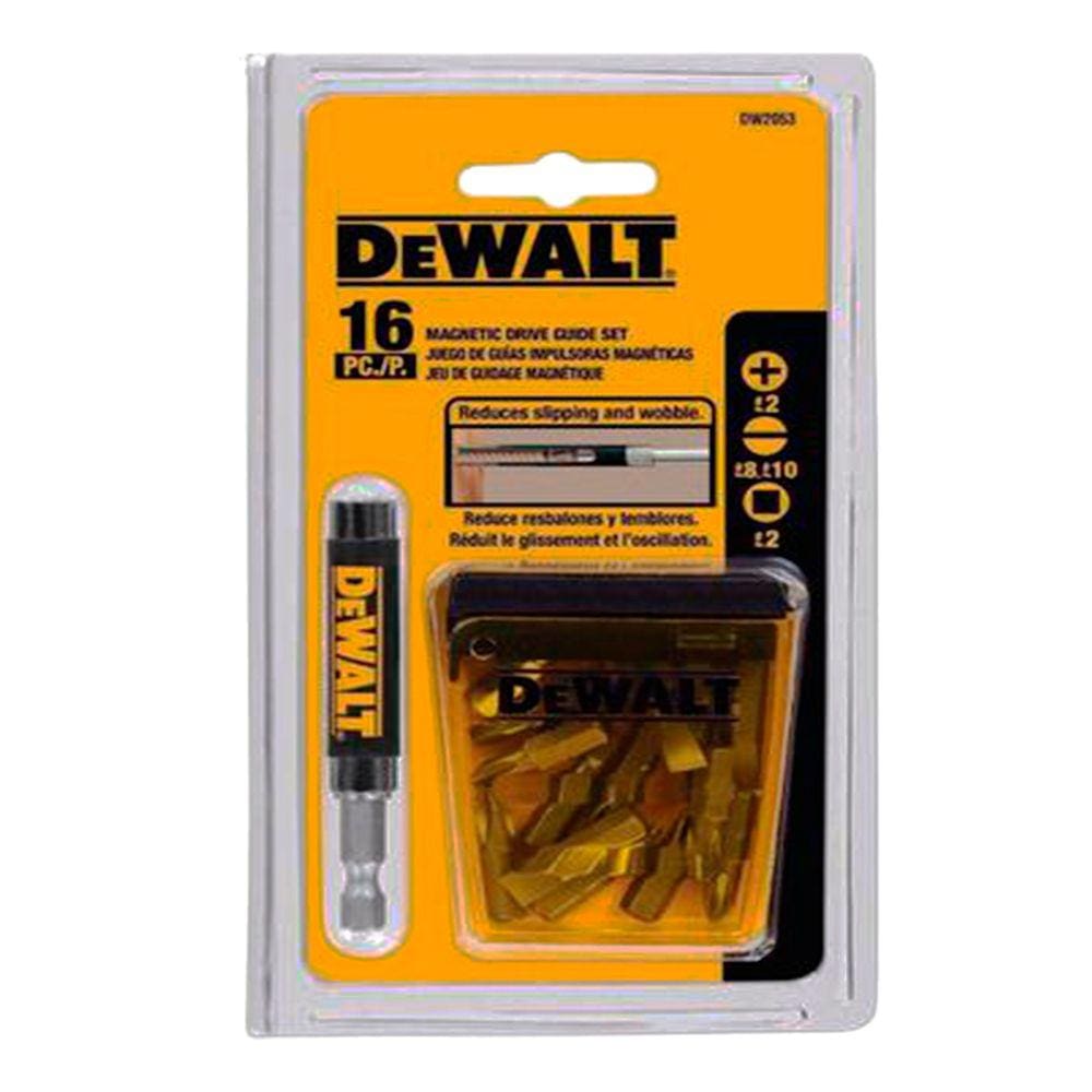 Jogo 16 Peças Para Parafusar Com Guia Magnética DeWalt DW2053